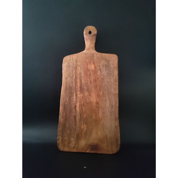 Handcrafted Acacia Wood Cutting Board with Handle - Rustic Farmhouse Decor - Picture 9 of 9
